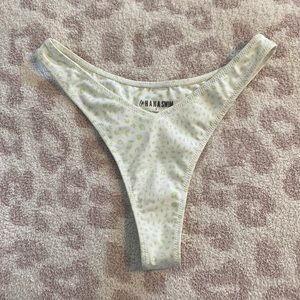 lahana swim white and green cheetah print bottoms